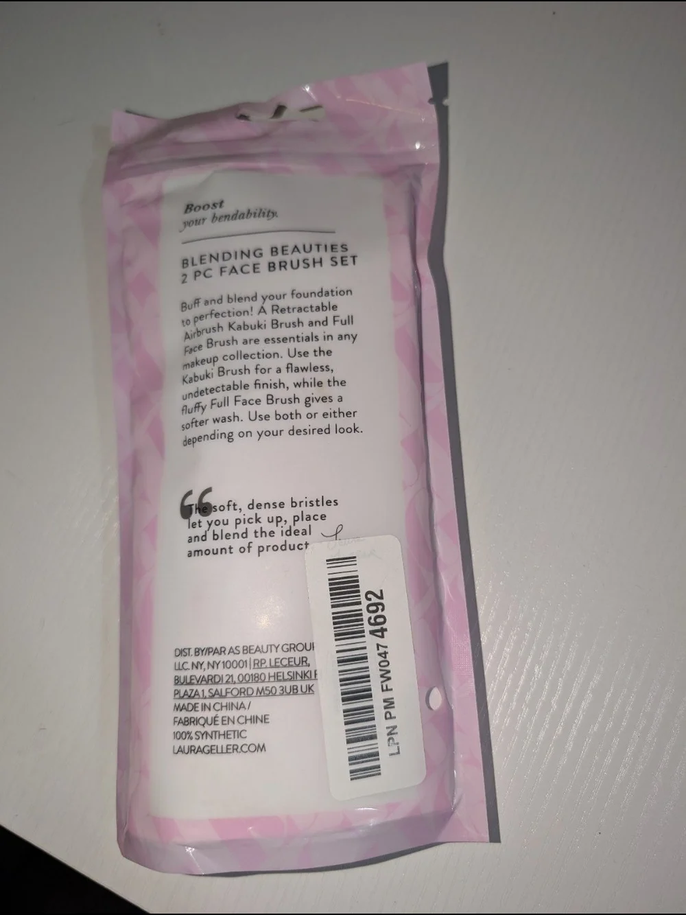 ~2PC FACE BRUSH - Laura Geller Blending Beauties Brush Set.Brand new only remov